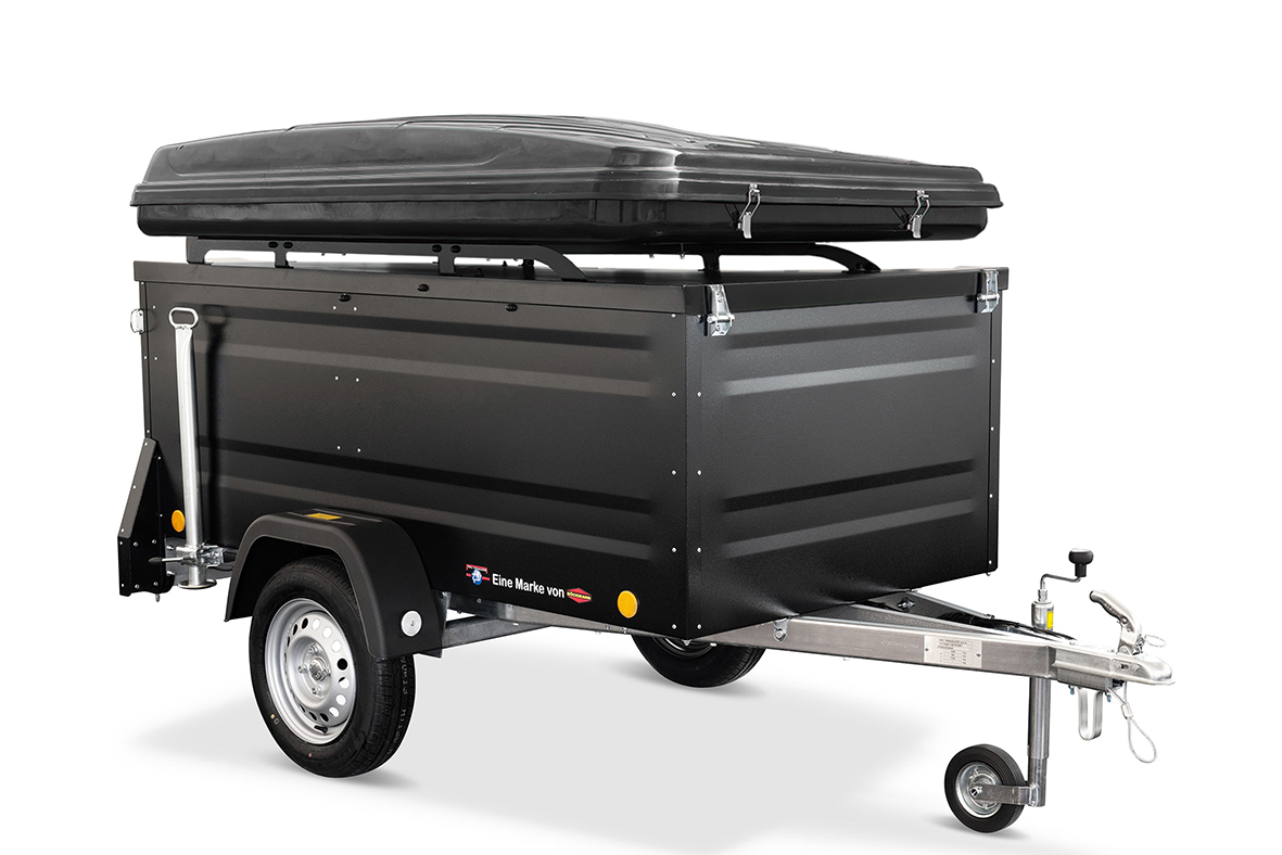 Campingový Přívěs Standard Nebržděný 750Kg + STAN - Černý