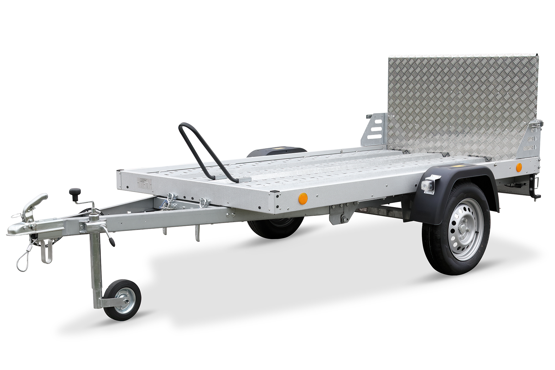 Sklápěcí Multifunkční Přívěs pro MOTO /4x4/ Traktůrek Nebržděný 750kg