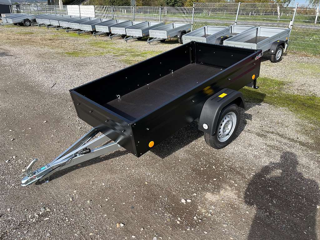 Valníkový Nebržděný Přívěs BLACKOUT 750kg - Práškový Lak Černý