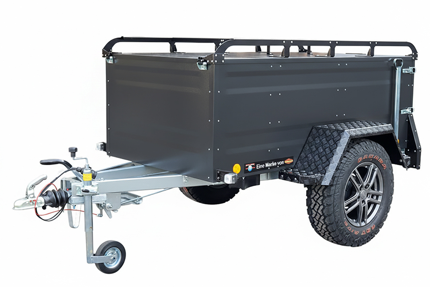 Campingový Přívěs OFFROAD Bržděný 1000Kg -  Šedá Antracit